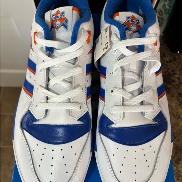 Adidas Rivalry Low in White, Blue, and Orange - Picture 6 of 16